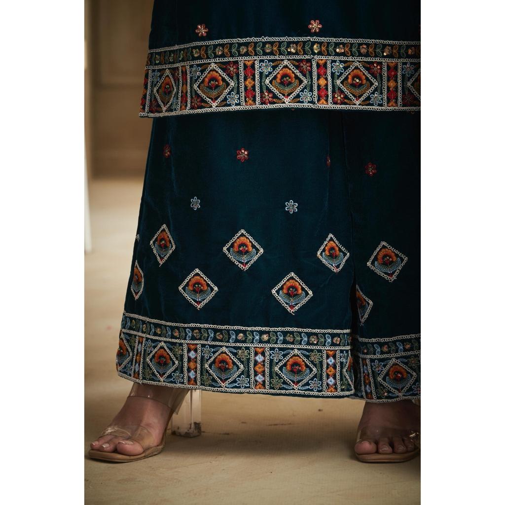 Bollywood Designer Pakistani Palazzo Suit Indian Women Party Wear Salwar Kameez VPC-11583