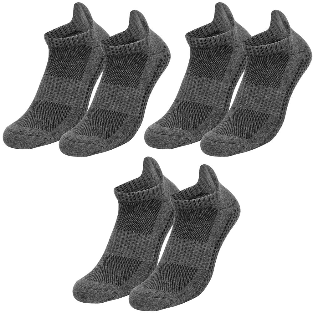 3 Pairs Elasticity Non Slip Socks,Cotton,Breathable,Sport ,Men Women Trampoline,Early Education,Yoga, Running, Plus Size EU35-50