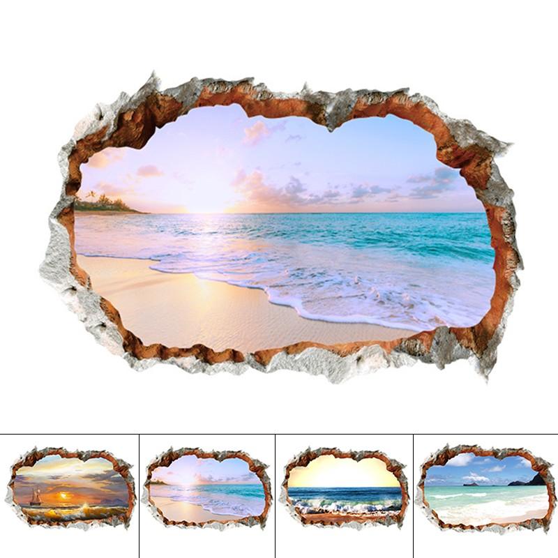 Decorative Painting Wall Sticker with 3D Holes for Home Waterproof Decor