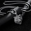 Retro Tiger Men and Women Zodiac Tiger Metal Trendy Brand Hip-Hop Necklace Pendant