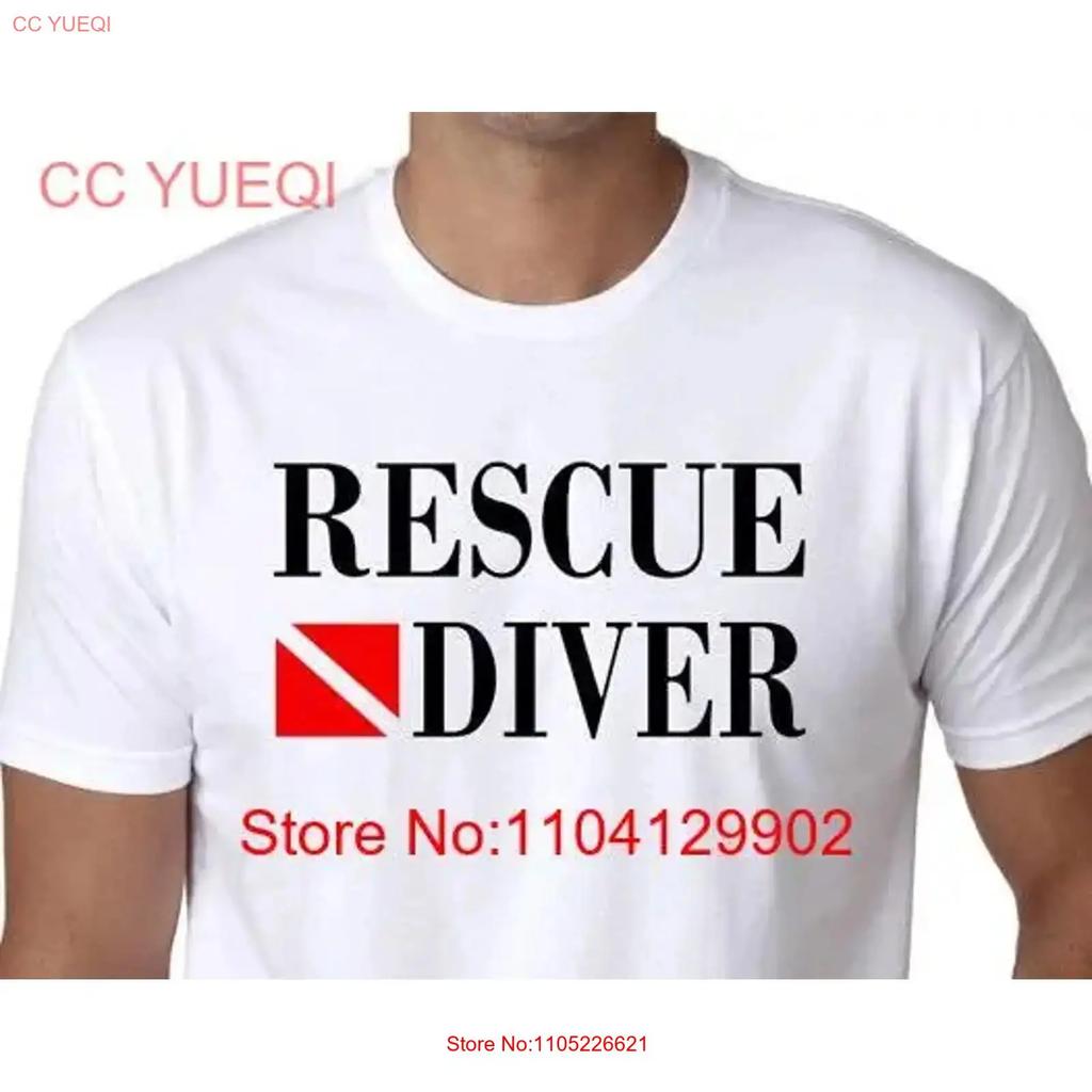 Rescue Diver T Shirt Great Gift For Emergency Services Divers Available In White Gray Vintage Unisex Breathable