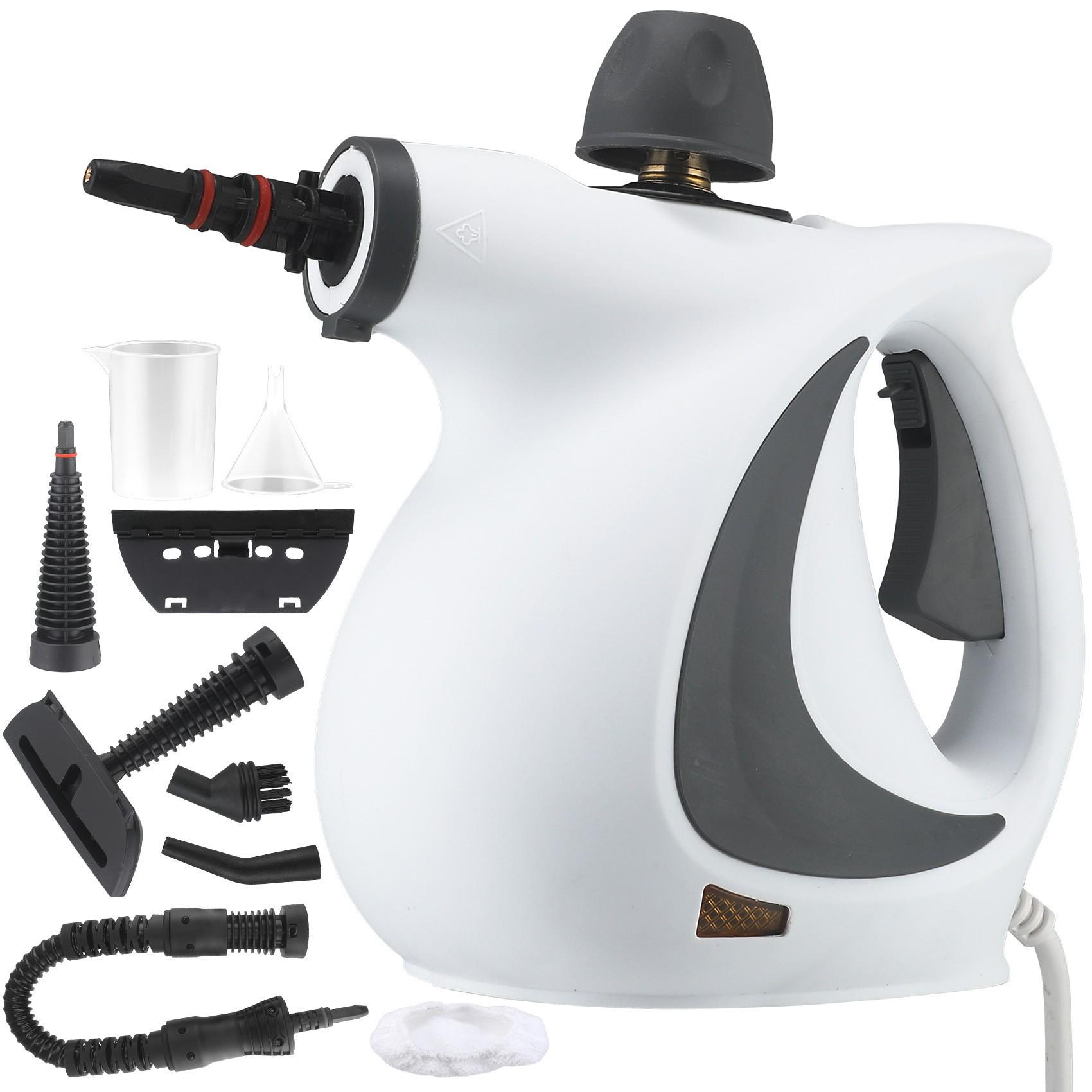 Pressurized Handheld Steam Cleaner for Home - Portable Multi-purpose High Pressure Deep Multi-surface Cleaning Steamer Machine Eu plug 220V серый