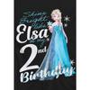 Frozen Childrens/Kids Bright Like Elsa 2nd Birthday T-Shirt