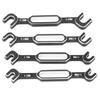 4PCS RC Car Wrenches Turnbuckle Nut Ball Joint Remover Aluminum Alloy RC Maintenance Spanner 3.0‑6.0mm Black