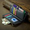 Crossbody for Samsung Galaxy A22 5G Case Wallet RFID Blocking with 10-Card Holder Zipper Bills Slot, Soft PU Leather Magnetic Shoulder Wrist Strap