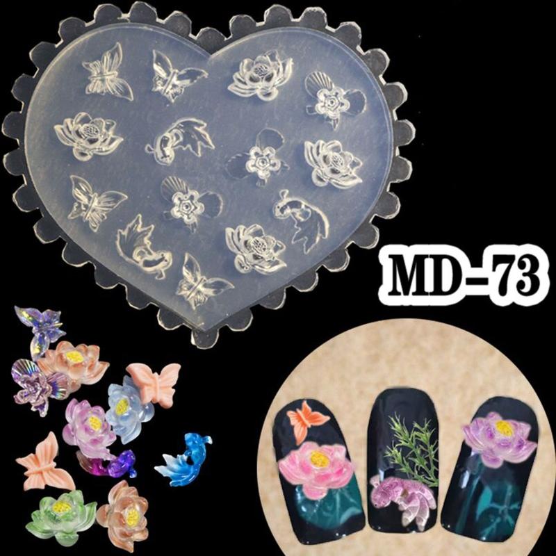 DIY 3D Silicone Nail Art Decortive Design Mold Nail Art Making Tools Mould