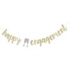 Happy Engagement Banner - Engagement Party Decoration, Wedding Shower Bride To Be Decorations