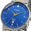 Citizen Quartz Men's Watch BI5124-50L Blue Silver x Gold