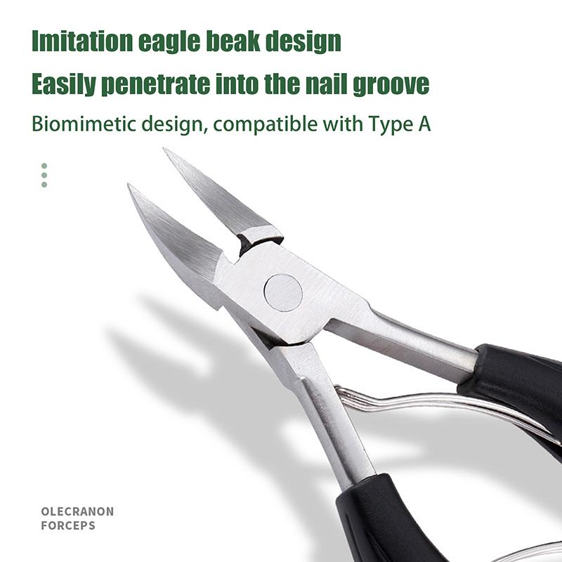 Professional Nail Clippers, Correction Thick Nails Ingrown Paronychia Trimmer, Edge Cutter, Manicure Scissor Pedicure Tool