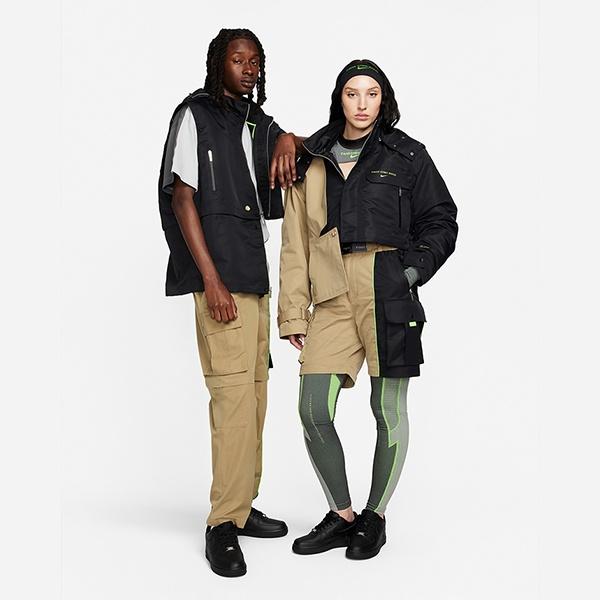 Nike Pantaloni Cargo Convertibili X Feng Chen Wang Pro Taglia Asiatica 'Khaki Nero' Uomo DV4005-255