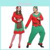 Christmas Elf Cosplay Costume Couple Outfits High Quality Polyester S/m/l