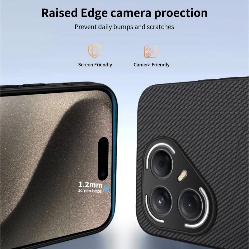 Dla Tecno Pova 7 Pro Wykwintne etui z włókna węglowego Dla Tecno Pova 7 Neo Silikonowy bumper Etui odporne na wstrząsy Etui Pova 6 NEO Pova Slim