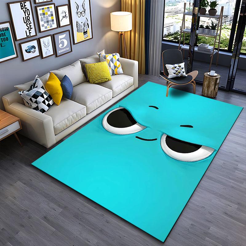 Cheeky Cartoon Face Carpet suitable as a non-slip mat for the living room or bedroom sofa