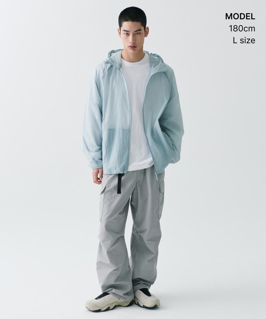 Musinsa Standard [City Leisure] Sheer Windbreaker Jacket [Cloudy Blue]
