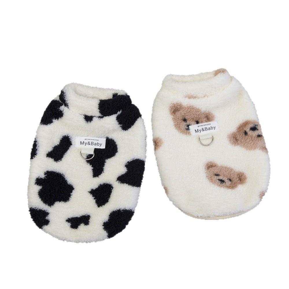 Cartoon Bear Dog Clothes Thickened Winter Dog Jacket New Dog Costume  For Small Medium Dog