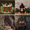 8 ცალი Fairy Wild Garden Accessories Mini Hedgehogs and Mushroom Statue Micro Lan