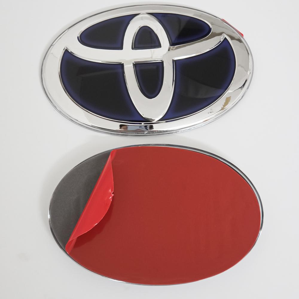 LJVZ5 Car Front Grille Crystal Self-adhesive Badge for Toyota RAV4 Camry Corolla Hilux Highlander Sienna Yaris Prius C-HR Trunk Emblem