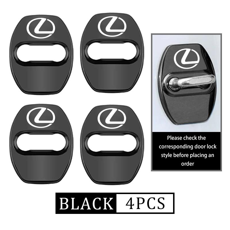 4Pcs Car Door Lock Buckle Zinc Alloy Protective Covers For Lexus IS350 ES350 IS250 IS460 IS220h IS300 LX570 UX250h