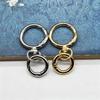 2Sets Round Spring Snap Carabiner Clip O Rings Swivel Trigger Hook Metal Clasps Keychain For Handbag Lanyards Diy Crafts