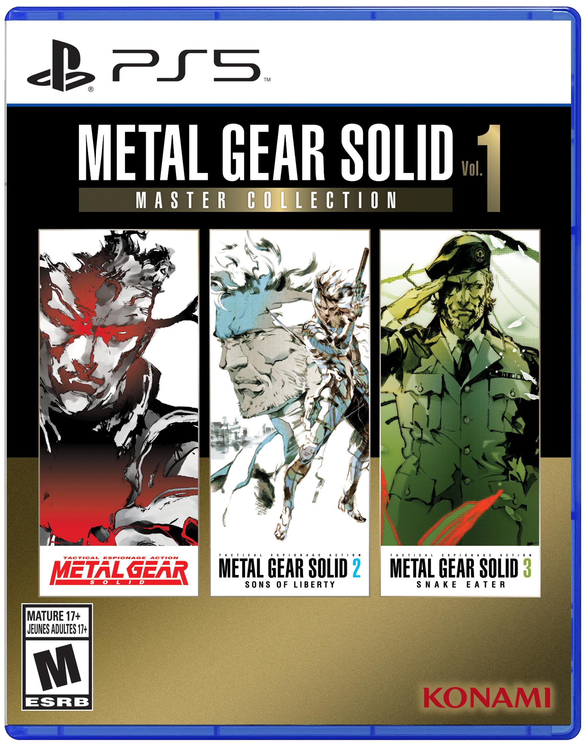 

Metal Gear Master Collection 1 Север PS5 Solid Vol. (Импорт Америка) - синий