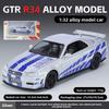 Car Model Alloy Gtr34 Toy With Acousto Optic And Inertia Design Control