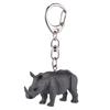 Mojo Animal Figure Keychain Rhino 387490