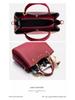 Elegante rote Damen-Hochzeits-Handtasche - Premium-Leder Schwiegermutter-Tasche