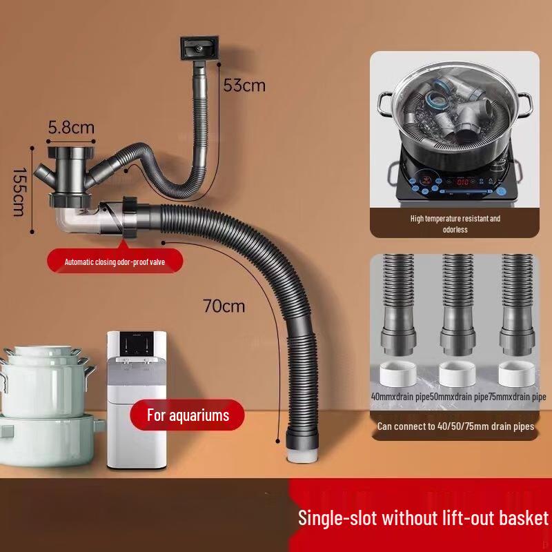 Kitchen Sink Drain Pipe Kit