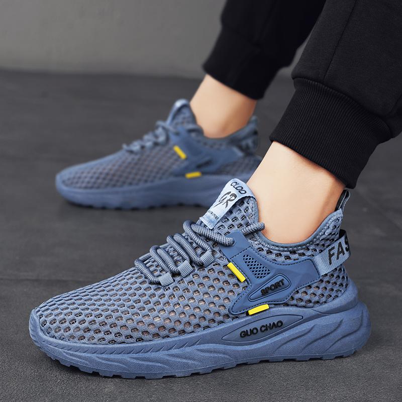 Mode CYYTL Schuhe für Herren Sommer Outdoor Mesh Sneaker Lässig Atmungsaktiv Laufschuhe Tennis Plateau Sport Wandern Luxus Designer Slipper