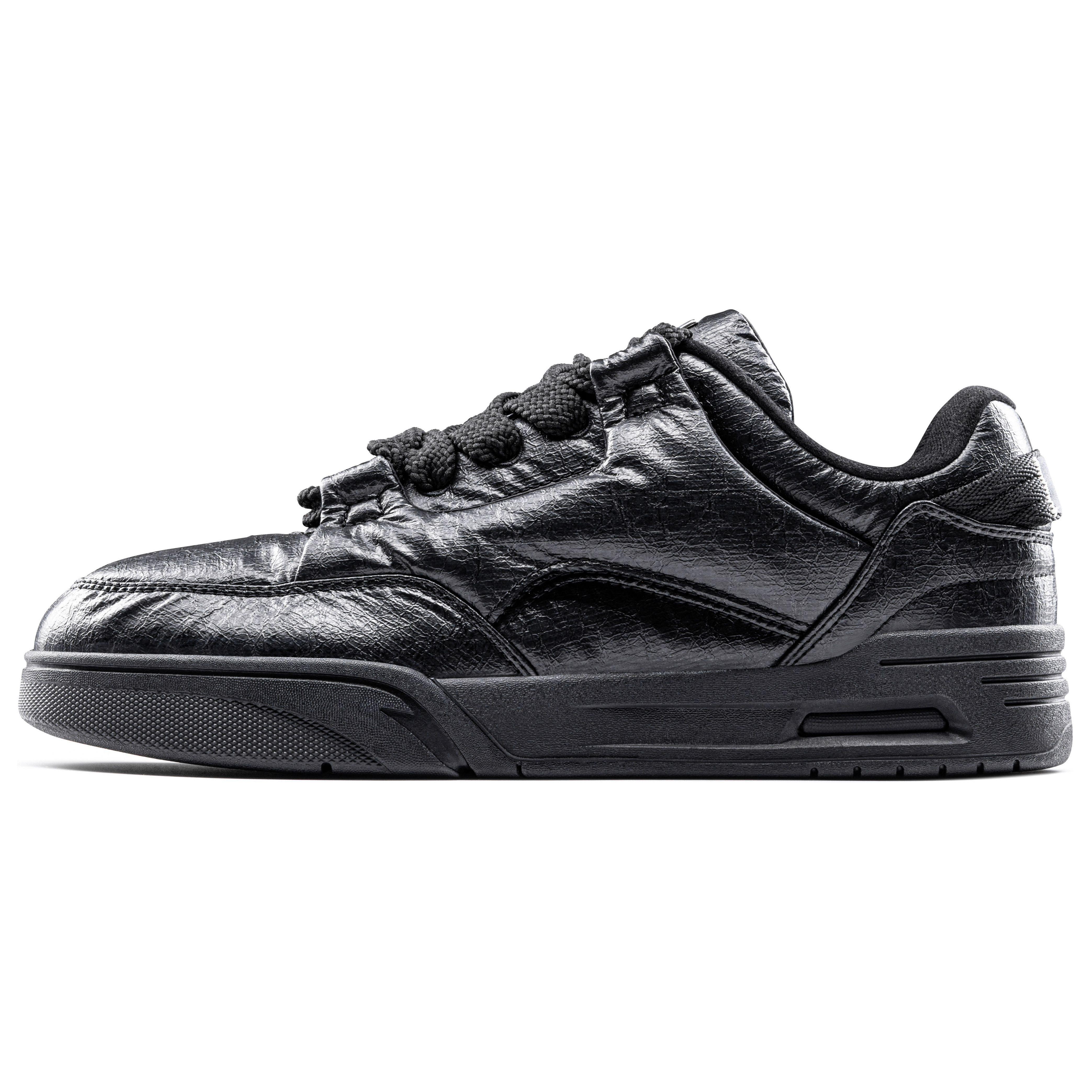 

new Anta AOJIE Cushioning, Wear Resistant Low Top Skateboard Shoes Men s Black 42