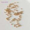 2mm-6mm Placcato Oro Vero 14k/18k Perline Distanziatrici Rotonde Accessori Materiali per la Creazione di Gioielli Fai da Te Componenti per la Creazione di Gioielli con Perline