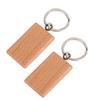 10PCS Beech Wood Key Chain Key   Keychains   Clothing Bag Decoration