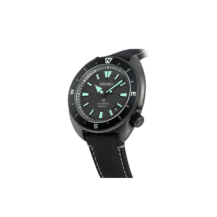 Seiko Prospe Collection Mechanical Movement Fabric Strap Watch Men's Watches Black Dial SRPH99K1 SRPH99K1