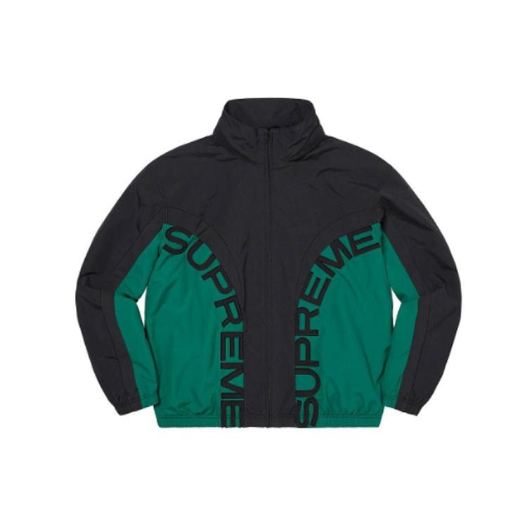Supreme Curve Track Jacket `Black Green`