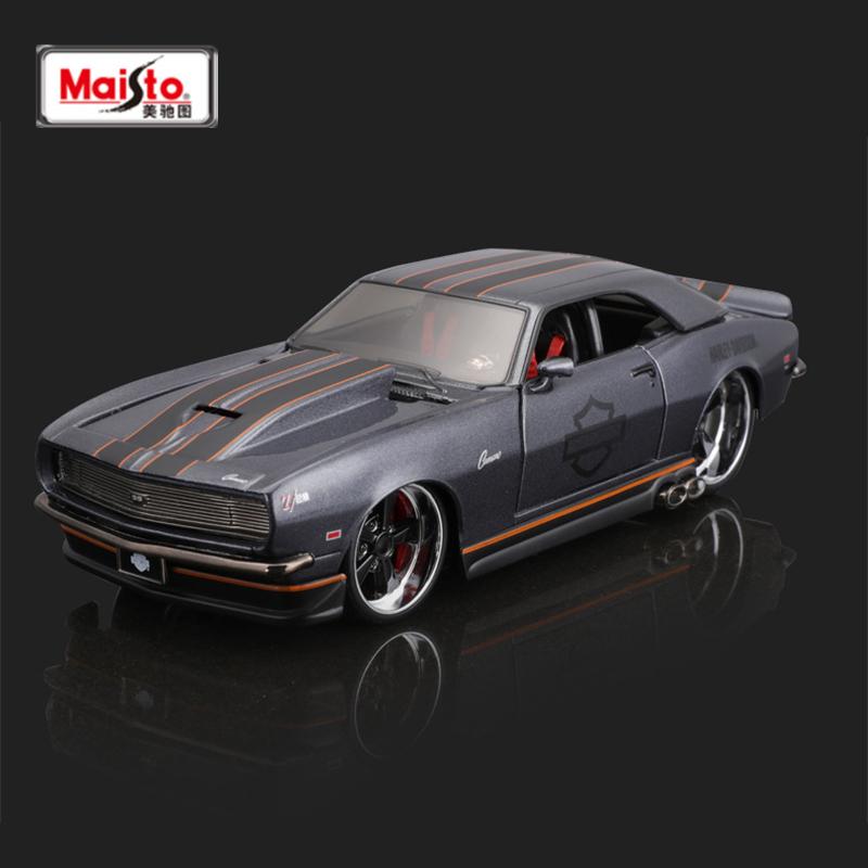 Maisto 1:24 Chevrolet Camaro Z/28 1968 Alloy Sports Car Model Diecasts Metal Racing Vehicles Car Model Simulation Kids Toys Gift