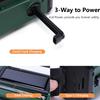 10000mAh Emergency Radio Solar Hand Crank Generator AM/FM Portable Radio SOS Alarm Power Bank Charging Radio with LED Flashlight
