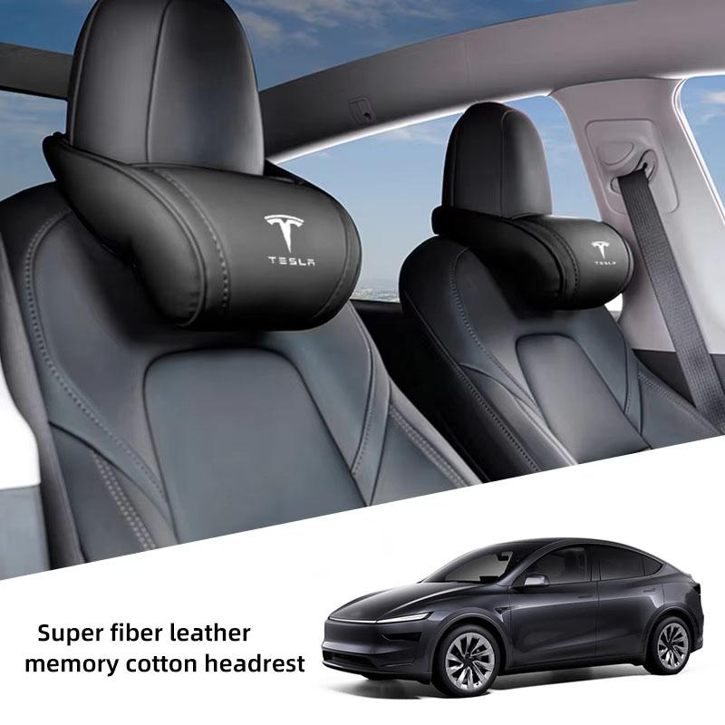 CREKH1 Für Tesla Model 3 Model X Model S Model Y Juniper Autositz Kopfstütze Stütze Memory-Schaum Auto Nackenstützkissen Autozubehör