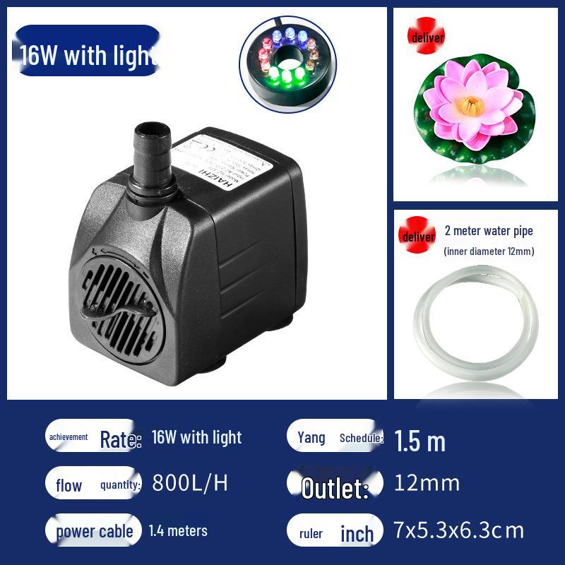 Bonsai Aquarium Leise Wasserpumpe mit Filtration für kleine Teiche