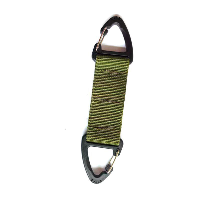 

Outdoor Camping Carabiner Hook Hiking Webbing Buckle Belt Clip Hanging Keychain Carabiner Climbing Survival Equipment зелёный