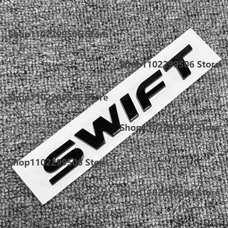 ABS Car Rear Trunk Emblem black Chrome Badge Sticker For For Suzuki Swift Letter Logo Decor