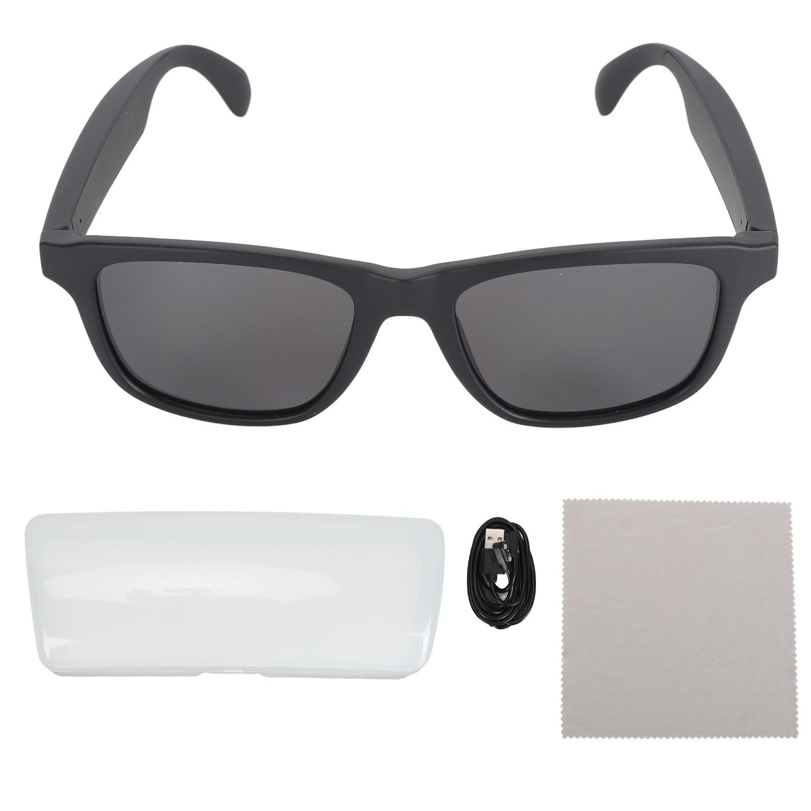 

Bluetooth V5.3 Smart Glasses UV400 Protection Touch Control Handfree Calling Magnetic Charging Open