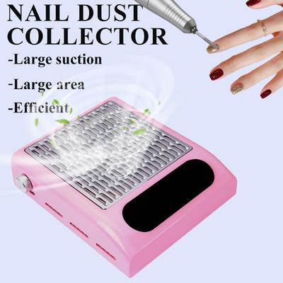 31000RPM Rechargeable Nail Dust Collector Adjustable Suction for Salon Use