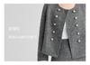 Xiaoxiangfeng coarse woolen elegant short jacket for women in the spring of 2025, with a high-end and casual feel
