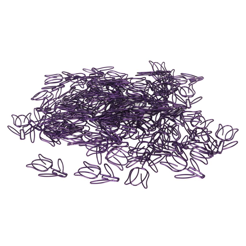 70Pcs Flower Paper Clips Cartoon  Flower Paper Clips Cute Flower Shape Paper Clips