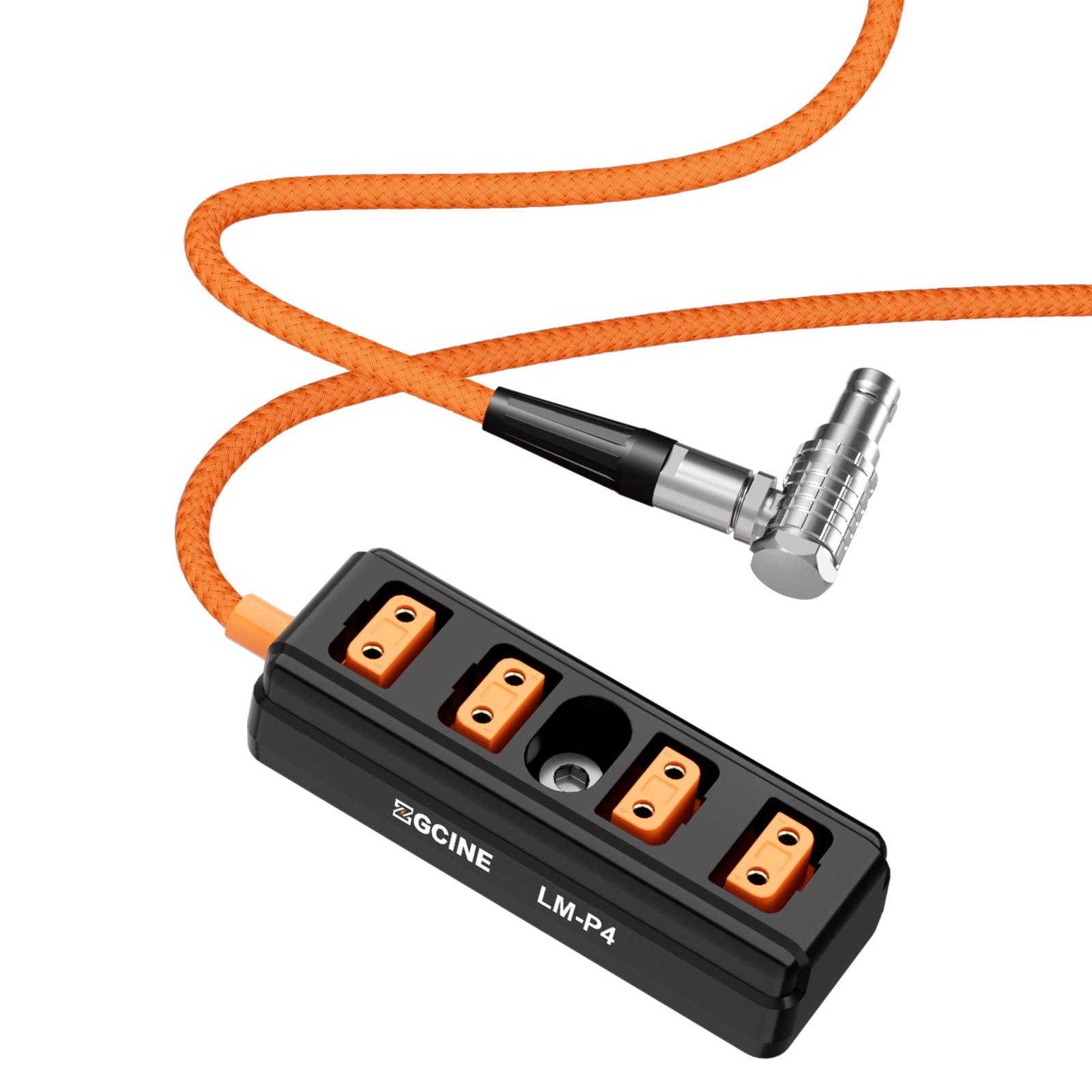 ZGCINE LM-P4 Lemo 2-контактный штекер на 4 порта D-tap — фото 4