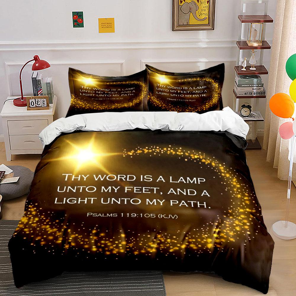 Spiritual Guidance And Inspiration Set  Kid'S And Adults' Bedroom Decor, Exquisite Three-Piece Bedding Set Gift