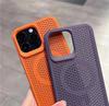 For iPhone 16 Pro Max Luxury Magsafe Magnetic Heat Dissipation Mesh Phone Case For iPhone 11 12 13 14 15 16Plus Protective Cover