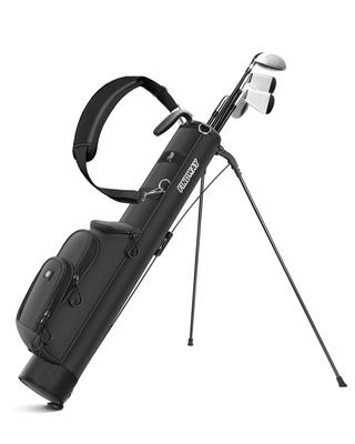 Findway Golfständer Clubhalter Leichtgewicht 3 Schulter Impact Caddy Golfbag Tasche, Selbststehendes Case, 7-8 Schläger, (Ca.. 997 g), Taschen, Kühlbox, Riemen,