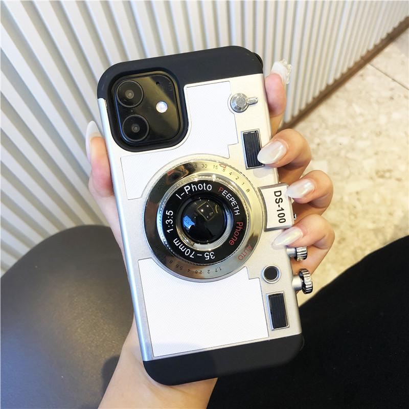Retro Creative Camera Phone Case: Compatible with iPhone 14/13/12/11, PROMAX, XR - Drop-Proof Protection