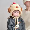 Cold Proof Children Earphone Hat Cute Cartoon Plush Warm Hat New Ear Protection Hat  Winter